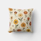 Boho Florals クッション (正面)