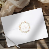 Boho Flower Baby Shower ラウンドシール