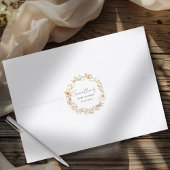 Boho Flower Baby Shower ラウンドシール