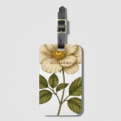 Boho Flower Custom Name ラゲッジタグ (正面縦)