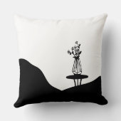 Boho Flower pot on table クッション (裏面)