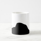 Boho Flower pot on table コーヒーマグカップ (中央)