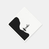 Boho Flower pot on table スタンダードカクテルナプキン (角)