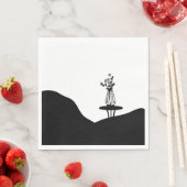 Boho Flower pot on table スタンダードランチョンナプキン (インサイチュ)