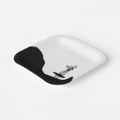 Boho Flower pot on table ペーパープレート (傾斜あり)