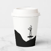 Boho Flower pot on table 紙コップ (裏面)