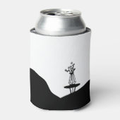 Boho flower pot on table 缶クーラー (缶正面)