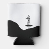 Boho flower pot on table 缶クーラー (正面)