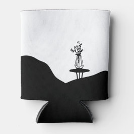 Boho flower pot on table 缶クーラー