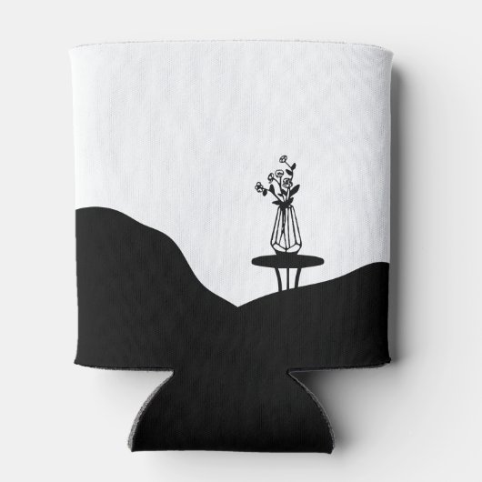 Boho flower pot on table 缶クーラー (裏面)