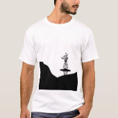 Boho Flower pot on table Tシャツ (正面)