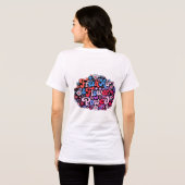 Boho Flower Power Graphic トライブレンドＴシャツ (裏面全面)