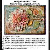 Boho Flower with Artisan Texture DZ9R Decoupage 薄葉紙