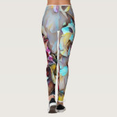 Boho Flower Yoga Pants レギンス (裏面)