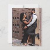 Boho Flowersエレガント、写真 出欠カード (裏面)