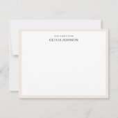 Boho Flowersノート縁どカードからのJust a Note ノートカード (正面)