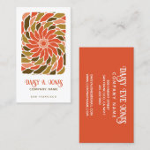 Boho Flowers名刺 名刺 (正面/裏面)