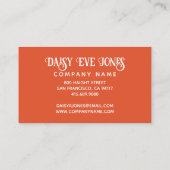 Boho Flowers名刺 名刺 (裏面)