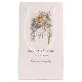 Boho Flowers and Dreamcatcher - 結婚's スモールペーパーバッグ (正面)