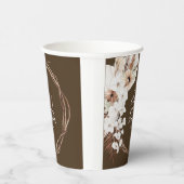Boho Flowers Pampa Grass Botanical Bridal Shower 紙コップ (右)