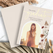 Boho Foil卒業発表 箔招待状