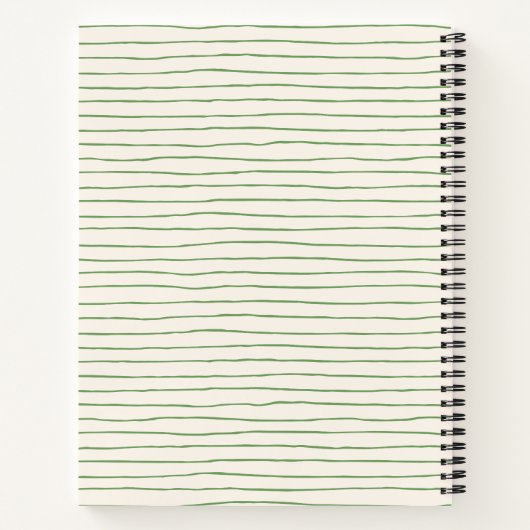 Boho Folk Floral Butterfly Personalized Name ノートブック (裏面)