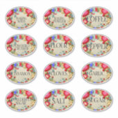 Boho Folkartキッチンスパイスラベル シール (正面)