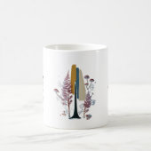 Boho Forest Abstract Brush Stroke Classic Mug コーヒーマグカップ (中央)