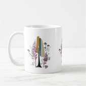Boho Forest Abstract Brush Stroke Classic Mug コーヒーマグカップ (左)