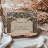 Boho Forest Antler Wedding サンキューカード