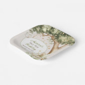 Boho Forest Fairy First Birthday  ペーパープレート (傾斜あり)