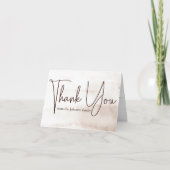 Boho Foster & Adoption気にベビー/チャイルドシャワー サンキューカード (正面)