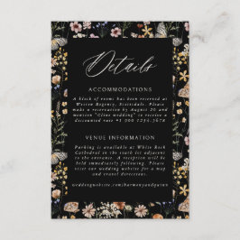 Boho Frame Wedding Details Enclosure Card エンクロージャーカード
