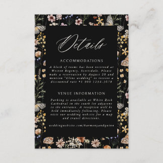 Boho Frame Wedding Details Enclosure Card エンクロージャーカード