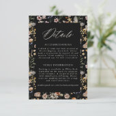 Boho Frame Wedding Details Enclosure Card エンクロージャーカード (スタンド正面)
