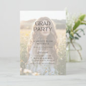 Boho Frosted素朴マスターフォトグラッドパーティー 招待状 (スタンド正面)