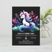 Boho Fun Horse Birthday 招待状 (スタンド正面)