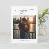 Boho Future Mrs Photo SheがYesブライダルシャワー 招待状 (スタンド正面)