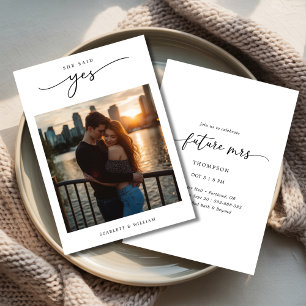 Boho Future Mrs Photo SheがYesブライダルシャワー 招待状