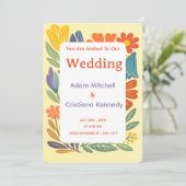 Boho Garden Bliss Wedding Invite 招待状 (スタンド正面)