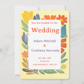 Boho Garden Bliss Wedding Invite 招待状 (正面)