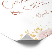 Boho garden floral Cards and Gifts Poster ポスター (角)