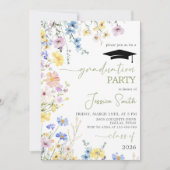 Boho Garden Photo Graduation Invite 2026 招待状 (正面)