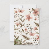 Boho Gemsヴィンテージ結晶ハッピーバースデー カード (裏面)