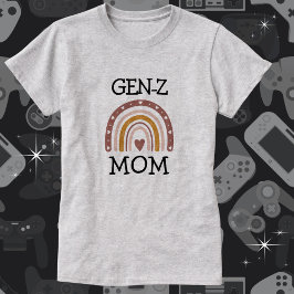 BOHO "GEN-Z"レインボーハートママ Tシャツ