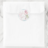 Boho Genderがスティッカーズチームの女の子を明かす ラウンドシール (バッグ)