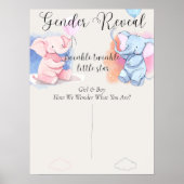 Boho Genderが性別を明らかにするゲーム投票ボード ポスター (正面)