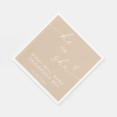 Boho Genderが紙のナプキンを明らかにする |男女兼用 | スタンダードランチョンナプキン (角)