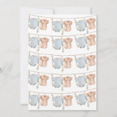 Boho Genderリビールパーティー招待状 招待状 (裏面)