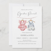Boho Gender Reveal Invitation Neutral Baby 招待状 (正面)